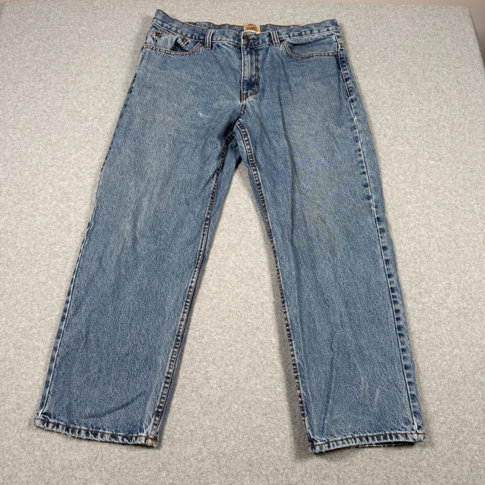 CE Schmidt Workwear Mens Blue Denim Jeans 38x30 Straight Leg Skater Grunge